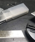 Replacement Blades Pack 2-1/2 Inch For Handi-Cut 37300 37310 37252 Non OEM Japanese Steel With Storage Box Pro Grade Ten Blades Only Cutter Not Included Durable High Grade Blades