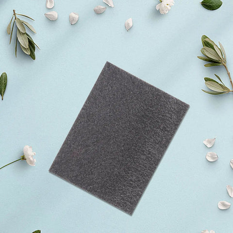 Pearl Cotton Foam Sheets 2 Pack Ultra Tear Resistant Soft Cushioned Pad on light blue background with flower petals