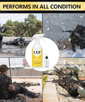 3-In-1 Gun Oil CLP Kit With 16 Oz Mist Spray And 1 Oz Needle Oiler, Odorless Safe Lubricant Cleaner That Polishes, Protects Against Wear, Reduces Friction, And Keeps Your Gear Ready For Range Day. 16 oz spray and needle oiler shown