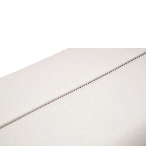 Close-up of Replacement Seat Backrest And Cushion For 8WD156 Series 70 Quart Swingback Cooler Seat, white waterproof plastic material.