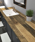 Brown Wood Contact Paper Peel And Stick Countertop Vinyl Wrap Waterproof Wood Grain Wallpaper For Kitchen Cabinets And Tables