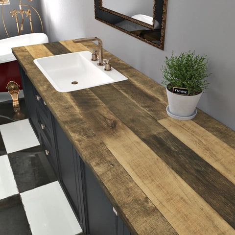 Brown Wood Contact Paper Peel And Stick Countertop Vinyl Wrap Waterproof Wood Grain Wallpaper For Kitchen Cabinets And Tables