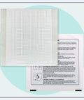 6 Inch By 6 Inch Flexible Self Adhesive Wall Patch Three Pack For Patching Holes Cracks And Corners with instructions sheet