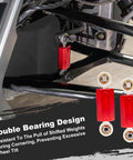 Heavy Duty Aluminum Sway Bar End Links Upgrade Kit For Ryker 600 900 Rally 2019 2025 And Sport 2022 2025 With Red Rod End Dual Bearings For A Tighter Smoother Ride And Improved Suspension Connection installed on suspension