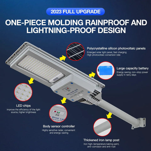 Beast 1000W Solar Street Light Outdoor Flood Light 80000 Lumens Dusk To Dawn With Motion Sensor And Remote Control overview