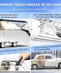 Professional Grade Industrial Steam Cleaner Machine High Pressure Hot Vapor Wand For Auto Detailing Carpet Sofa Kitchen Deep Cleaning Deodorizing 230 Degree Heat Sanitizer Unit cleaning tough kitchen grease and oil stains from surfaces.