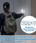Lighted Doorbell Button White LED Go-To Replacement For Low Voltage Wired Doorbell Chimes And Transformers Universal Compatibility For Chimes, Ring Boxes, Push Buttons, Garage Doors And Home Entry Bells No-Fuss Install mounted by a person