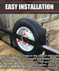 Heavy Duty U Bolt Spare Tire Carrier Bracket For Trailers Built Tough Galvanized Side Mount installation on trailer
