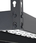 Close-up of heavy-duty metal construction of Overhead Garage Storage Rack With Oversized 8 Foot By 4 Foot Platform And Adjustable Height