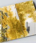 Antique Mirror Effect Peel And Stick Wall Panels Set Of 35 In Gatsby Gold Brown Acrylic with vintage charm and shatter-resistant features.