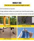 Heavy Duty 1/4 Inch Stainless Steel Cable 200 Ft 7x19 T304 Aircraft Wire Rope Kit for various outdoor uses displayed
