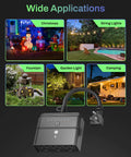 No Fuss Outdoor Light Timer With 3 Grounded Outlets Waterproof Dusk To Dawn Controller for Christmas and Halloween String Lights, multiple usage scenarios