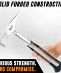 14oz Forged Steel Welding Chipping Hammer For Pros With Dual Ended Pointed And Flat Ends Heavy Duty Slag Removal Tool