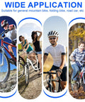 Collage of cyclists on mountain, road, and folding bikes illustrating the wide application of Compact Black Bicycle Crank Puller Tool