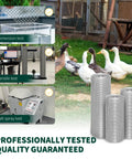 Heavy Duty 19 Gauge Hardware Cloth 16X50 Ft Roll Featuring Half Inch Square Mesh Rustproof Steel Fence Wire for testing animals.