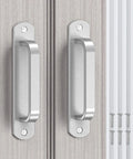 Sliding Barn Door Handle Set In Aluminum Alloy For Closet, Drawer, Garage, Fence Door And Bunk Bed – 5.7 To 5.9 Inch Cabinet Pulls