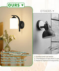 Top Tier Modern Farmhouse Wall Sconces With Solid Matte Black Frame And Soft Diffused Glass Shade hardwired sconce on wall with flowers.