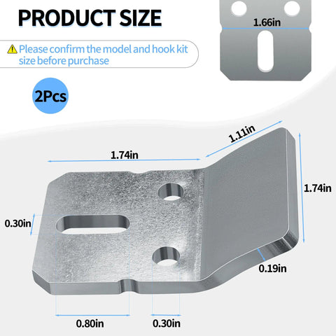 Hella Sturdy Wall Mounted Sink Bracket And Hook Kit Replacement Parts For Secure Bathroom Installation Works Smoothly With Wall Hung Basins And Urinals Two Piece Set Easy Peasy Setup Guaranteed To Hold Tight