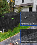 Heavy Duty Outdoor Trike Cover For Adult Three Wheel Bikes 75L 30W 44H 420D Tough As Nails Weatherproof UV Shield Built For All Weather Rugged Protection Fits Mountain Road Cruiser And Some E Bikes All Season black 420D Oxford cover in rain