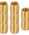 8 Pcs Brass Furniture Feet For Wooden Trays And Riser Stands Cone Shaped Leveling Legs Protect Surfaces And Add Stability