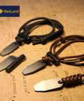 Ceramic Striker Fire Starter Necklace With Ferro Rod Toggle And Paracord All In One Bushcraft Emergency Fire Starter Kit on display