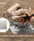 Portable Camping Fire Pit With Grill For Cooking, Outdoor Stove With Storage Bag, Backyard Patio Heater, Bonfire Pit
