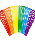 Nylon Zip Ties Multipack 300 Pcs 8 Inch 40Lb Tensile Assorted Colors For Indoor Outdoor DIY Projects Cable Management