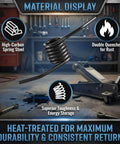 19 Piece 3 Ton Floor Jack Repair Kit With Replacement Springs And Hydraulic Rebuild Parts showcasing high-carbon spring steel material