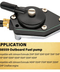 Drop In Ready Outboard Fuel Pump For 25HP Through 140HP Crosflow Engines Replaces 438559