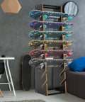 Wooden Skateboard Rack Floor Stand 8 Layer Display Organizer For Storage Of Decks Longboards Standard And Mini Cruiser Boards