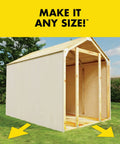 Custom Shed Kit With Peak Roof For Easy Backyard Storage 2x4 Frame System Includes 22 Gauge Steel Brackets Design Plans And Installation Instructions Build A 10 Ft Shed Or Combine Kits For A 22 Ft Space Lumber Not Included.