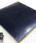 Heavy Duty Digital Pallet Scale With 5000 Pound Capacity And Roomy 48 By 48 Deck, steel deck with LCD display.