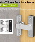 Extra thick spacer for Barn Door Lock 90 And 180 Degree Zinc Alloy Hardware Sliding Lock Heavy Duty Flip Safety Latch 1 pack