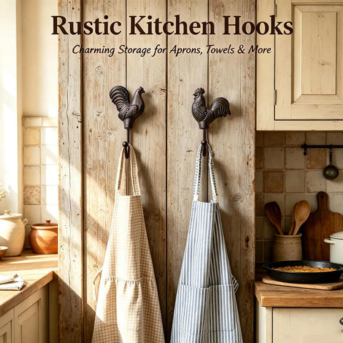 Vintage Cast Iron Rooster And Hen Wall Hooks Bring A Sick Farmhouse Vibe To Your Mudroom Kitchen Or Entryway With These Gutsy Decorative Hooks Adding Real Country Charm While Keeping Hats Bags Towels And Keys In Place Total Must Have Item.