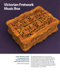 Dang Cool DIY Wooden Box Patterns And Easy Instructions For Knockout Jewelry Keepsakes And Fretwork Crafts Featuring 25 Solid Scroll Saw Projects For Weekend Builders, Victorian fretwork music box detail.