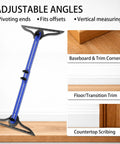 Adjustable Solid Build Stair Tread Template Tool With Hella Precise Six Fold Measuring Jig for accurate angles up to 52 inches.