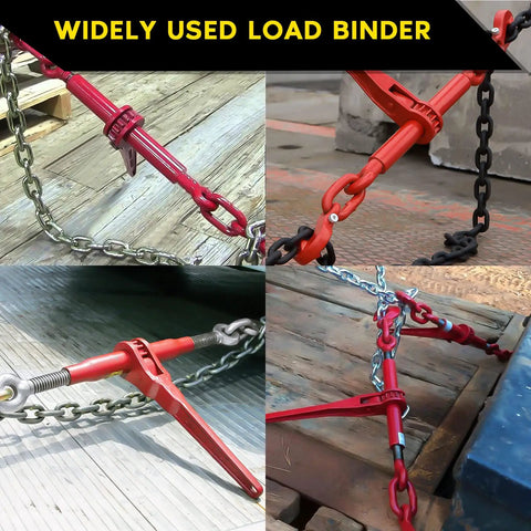 4 Pack Ratchet Chain Binder For 1/4 To 5/16 Inch Chains Heavy Duty Load Binder 2600Lbs Working Load 9200Lbs Break Strength Boomer