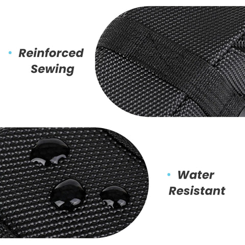 Detailed view of Ride Ready Under Seat Bike Saddle Bag Ultra Durable PU Diamond Grid with reinforced sewing and water resistance