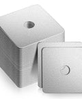 Heavy Duty Galvanized Square Washers Set Forty Pieces Inner Diameter Five Eighth Inch Outer Diameter Three By Three Inches Thickness One Eighth Inch Flat Gasket Fasteners For Construction And Industrial Equipment Anti Loosening, stack view