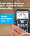 Pinless Moisture Meter For Wood, Drywall And Building Materials With Dual Depth Readings, Non Destructive Measure, Large Analog Display And Optional Moisture Alarm Tone For Quick, Reliable Checks on wood planks