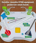 Introductory Science Kit For Kids Ages Five And Up That Feels Like A Real Lab Safe Chemistry Experiments Tweezer Pipettes Spatula
