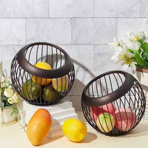 Two Piece Coffee Pod Holder Set With Large Capacity For 30 Cups Or 42 Pods Stainless Steel Cup Organizer, round wire design