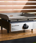 Portable 17 Inch Tabletop Griddle With Stainless Front Plate And Powder Coated Steel, Lightweight And Carry Friendly