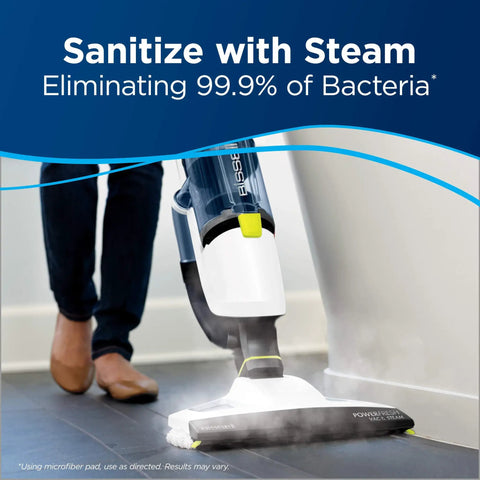 Kick Dust And Grime To The Curb With This All In One Vacuum And Steam Mop Featuring Digital Controls, cleaning tile floor with steam.