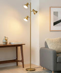 Dimmable Floor Lamp For Bedroom And Living Room Decor With Modern LED Tall Tree Design In Brass Finish For Offices And Reading Nooks