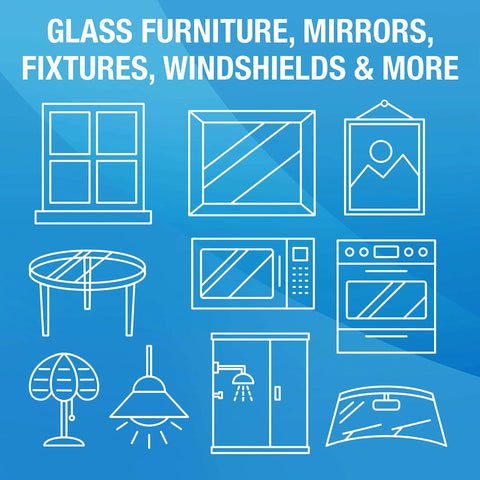 MiracleWipes for Glass disposable wipes, streak-free; 60 count, Amazon brand.