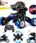 Gesture Sensing RC Tank That Shoots, Epic Battle Ready Remote Control Tank for Kids Ages 8 to 12 with remote and watch controls