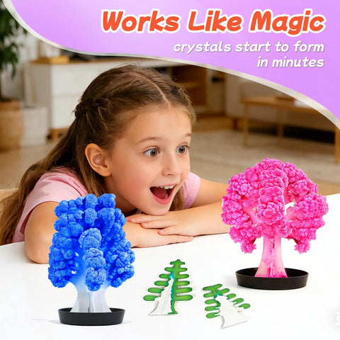 24 Pcs Growing Crystal Tree STEM Kit With Cards For Kids Fun Hands On Science Experiment Party Favors Classroom Prizes And Goodie Bags Gift Exchange For Boys And Girls, crystal trees