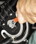 10 Inch Adjustable Cushion Grip Wrench With Non Slip Hex Jaw For Precise Tightening on black mechanical part