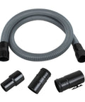 Upgrade 1-7/8 Inch By 7 Foot Wet Dry Vacuum Hose With Universal Inlet Fit And POS-I-LOCK Connection For Most Vacuums, attachments visible
